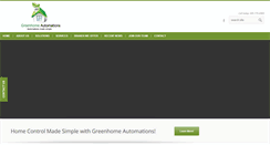 Desktop Screenshot of greenhomeautomations.com